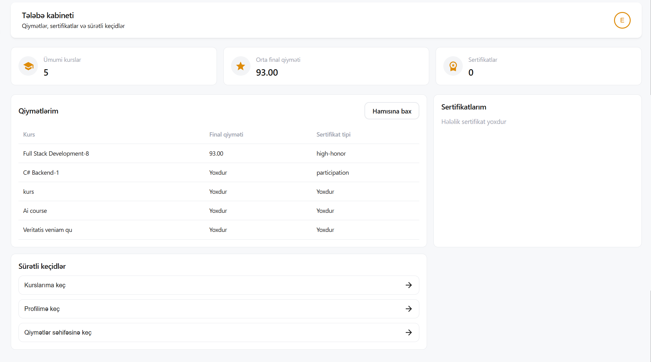 Qiymətlərin izlənməsi